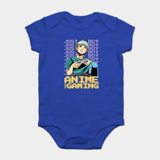 Just a Boy Who Loves Anime & Gaming Japanese Otaku Baby Bodysuit
